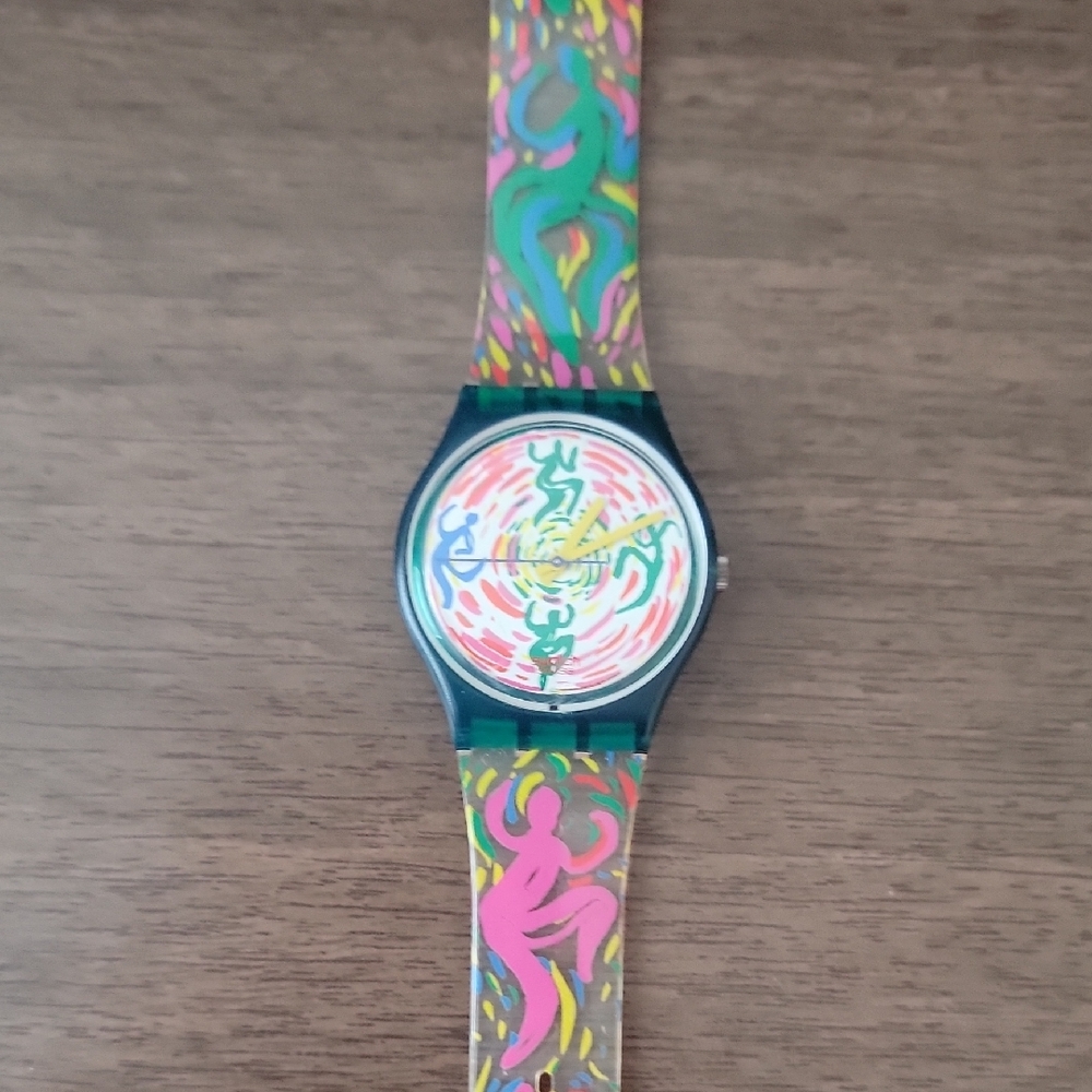 Swatch Multicolor Abstract Watch